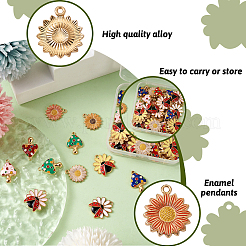 50 шт. 10 стильные подвески из эмалированного сплава с покрытием&nbsp;ENAM-SW0001-02