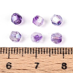 Perles de verre peintes par pulvérisation transparent&nbsp;X1-EGLA-N018-4mm-01