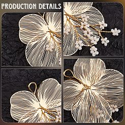 Сплав с пластиковыми перламутровыми украшениями&nbsp;FIND-WH20030-11A-G