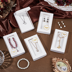 60 шт. Почтовые коробки для хранения из крафт-бумаги с видимым окном&nbsp;CON-DR0001-10A