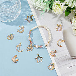 50 шт. 5 подвески из сплава в виде луны&nbsp;FIND-HY0002-56