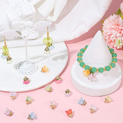 72шт 9 цвета акриловые подвески&nbsp;OACR-SC0002-38B