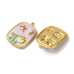 Подвески из нержавеющей стали 304 с эмалью&nbsp;X1-STAS-L299-18G-03