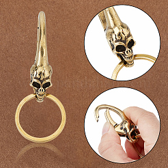 Totenkopf-Karabinerverschlüsse aus Messing&nbsp;KK-WH20002-20A