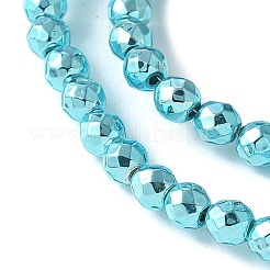 Запекание ниток окрашенных синтетических немагнитных гематитовых бусин&nbsp;G-H020-K01-11