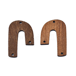 Pendentifs en bois de résine et de noyer&nbsp;WOOD-N011-007