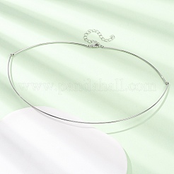 Collane girocollo a torsione in ottone da 1.5 mm&nbsp;KK-CBA3297-12P