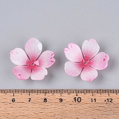 Колпачки для акриловых бусин в виде цветов SACR-T017-51C