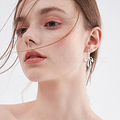 16 шт. 2 цвета 201 нержавеющая сталь серьги-кольца Huggie Hoop фурнитура&nbsp;STAS-BBC0008-39C