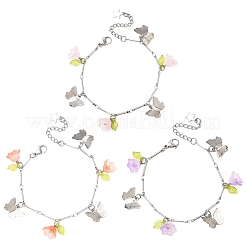 3 шт. двухцветных стеклянных бусин&nbsp;BJEW-JB12419