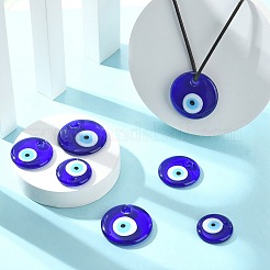 18 шт. 3 стиля подвески ручной работы в стиле лэмпворк от сглаза&nbsp;LAMP-CJ0002-74