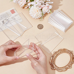 10 шт. акриловых упаковочных коробок с крышками для золотых слитков&nbsp;CON-ME0001-01