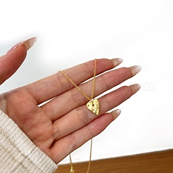 Сердце со звездой 925 серебряное ожерелье с микропаве из кубического циркония&nbsp;NJEW-K279-06MG