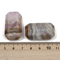 Natürliche Amethyst-Spitzenachat-Anhänger&nbsp;G-H325-03B