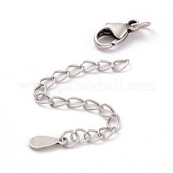 925 estensori per catena in argento sterling&nbsp;STER-D036-30AS