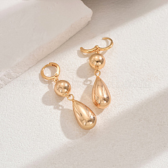 Boucles d'oreilles créoles à pampilles en fer&nbsp;TK9810-1