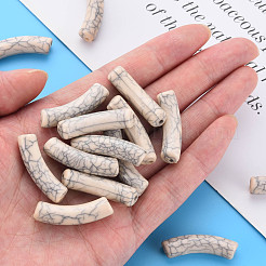 Непрозрачные акриловые бусины с краклеем&nbsp;MACR-S372-002N-006