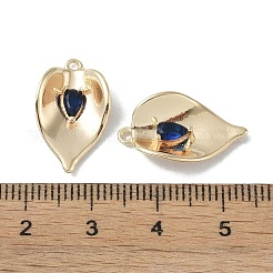 Pendentifs en laiton avec zircone cubique&nbsp;KK-H482-12G-02