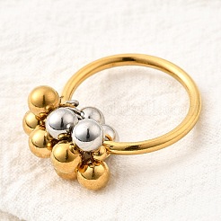 Кольца из нержавеющей стали 304 для женщин&nbsp;RJEW-V014-09GP