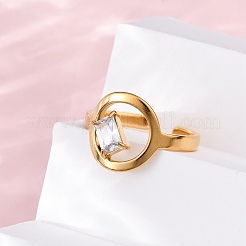 Регулируемые манжеты из нержавеющей стали 304 для женщин&nbsp;RJEW-B126-06G-02