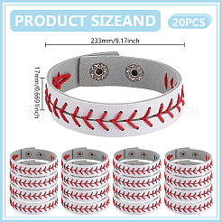 Коровьей шнур браслеты&nbsp;BJEW-WH0014-099B