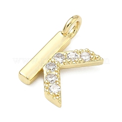 Messing micro pave klare zirkonia anhänger&nbsp;KK-I476-01G-K