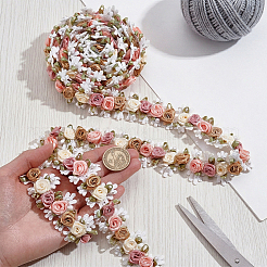 Polyesterband mit Blumenstickerei&nbsp;OCOR-WH0082-601