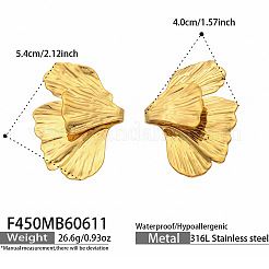 Ohrstecker aus chirurgischem Edelstahl 316&nbsp;WGDF975-01