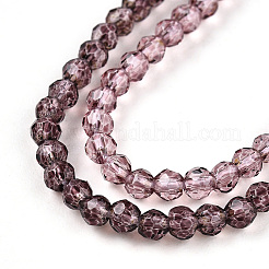 Brins de perles de verre de couleur dégradé transparent&nbsp;GLAA-H021-01A-22
