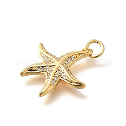 Pendenti in zirconi cubici trasparenti in micro pavè di ottone&nbsp;LS-KK-Q040-01C-G