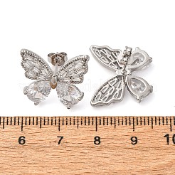 Серьги-гвоздики из циркония&nbsp;EJEW-D322-02P