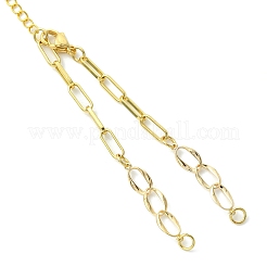 Herstellung von Armbändern aus Messing-Büroklammerketten und gedrehten Ketten&nbsp;AJEW-JB01618
