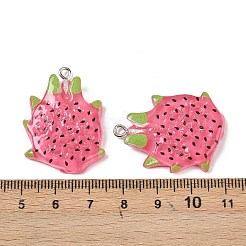 Подвески из непрозрачной смолы с фруктовой тематикой&nbsp;RESI-F061-02