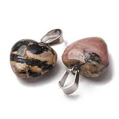 Природные подвески родонит&nbsp;G-I311-A14