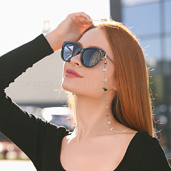 2 шт. цепочки из сплава и натуральных драгоценных камней для очков&nbsp;HJEW-FH00130