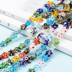 Звезда ручной работы стеклянные бусины миллефиори&nbsp;LK-R004-33