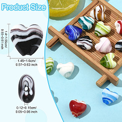 Бусы лэмпворк ручной работы&nbsp;LAMP-YW0002-02A