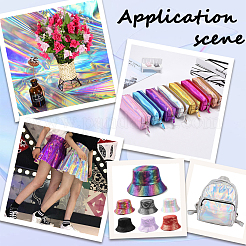 Лазерная ткань из искусственной кожи&nbsp;DIY-WH0491-31C