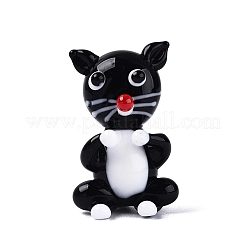 Statuetta di gatto in vetro lavorato a mano&nbsp;LAMP-N034-26