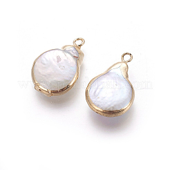Natürliche kultivierte Süßwasserperlenanhänger&nbsp;PEAR-P059-Q01