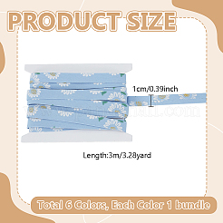 Ruban polyester 6 couleurs 18m&nbsp;OCOR-GA0003-02