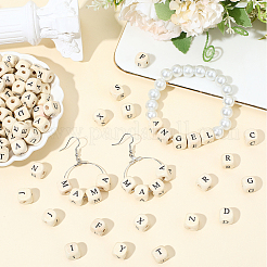 600 шт. бусины из натурального кленового дерева с принтом&nbsp;WOOD-PA0001-20