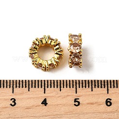 Большое отверстие кольца из латуни микро проложить кубического циркония шарики прокладки&nbsp;ZIRC-L041-18H