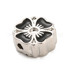 Blumen Messing Emaille Perlen Strass Fassungen&nbsp;KK-H527-01P-01