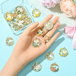 28шт 7 стиля подвески из сплава с эмалью&nbsp;ENAM-YW0004-90