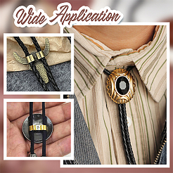 120 Stück 3 Stile Messing Bolo Tie Schieber Verschluss Zubehör&nbsp;KK-PH0011-01