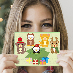 Boîte d'animaux de noël Matrice de découpe de découpe en acier au carbone pochoirs&nbsp;DIY-WH0309-1226