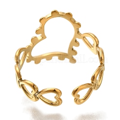 Кольца-манжеты из нержавеющей стали 304&nbsp;RJEW-Z074-01G