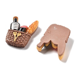 Симпатичная мини-серия еды из смоляных кабошонов&nbsp;CRES-I038-01D