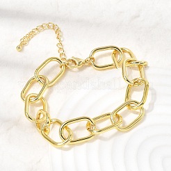 Messing-Kabelkettenarmbänder für Frauen&nbsp;BJEW-H639-07G